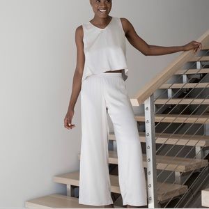 Lunya Ivory Sleeveless Pajama Set